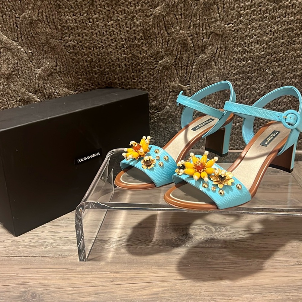 Dolce & Gabbana AUTHENTIC Blue Sandals